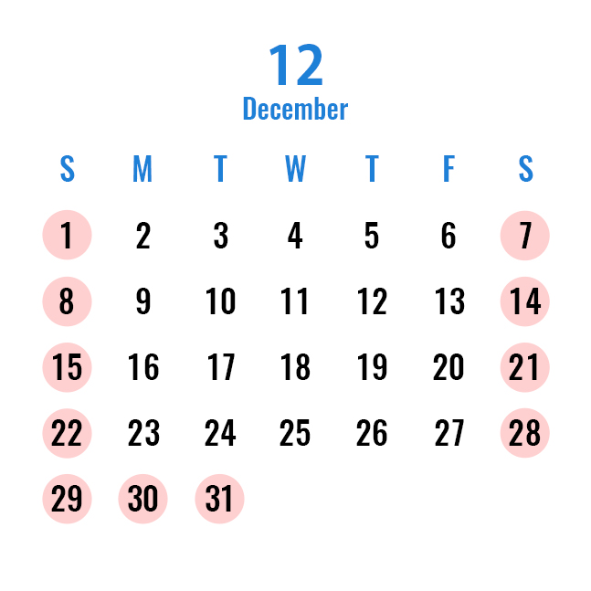 Head Office and Sales Office Calendar